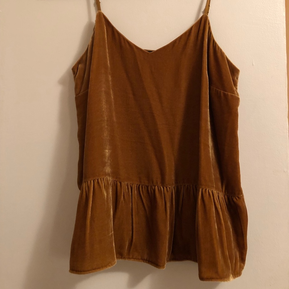 J.crew velvet tank top